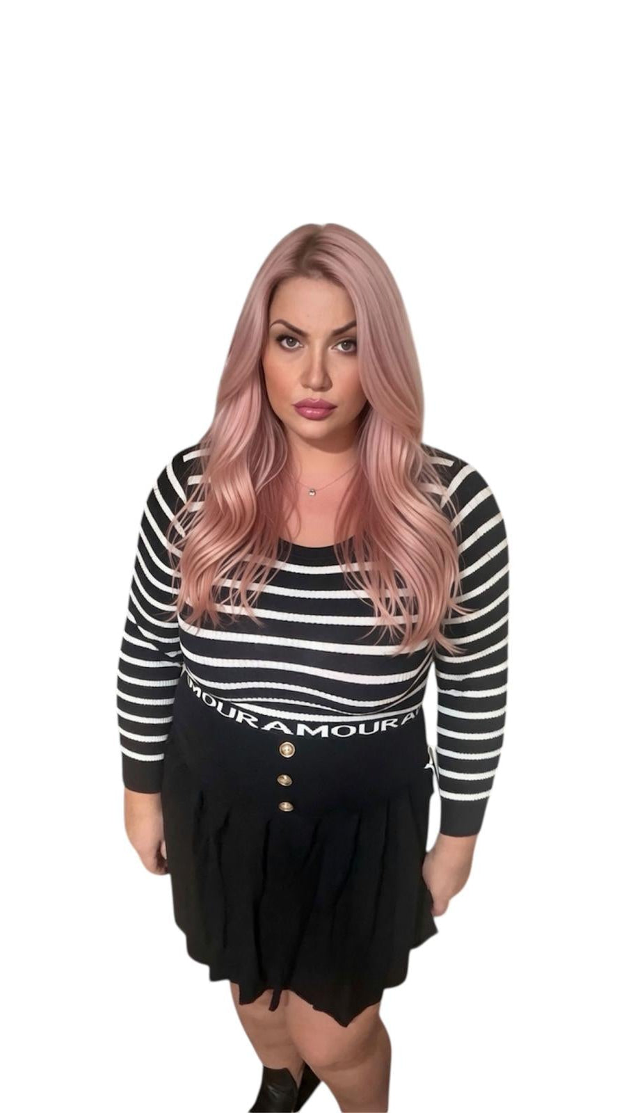 Maglietta maniche lunghe a righe